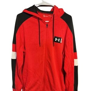 Under Armour Red Zip Hoodie